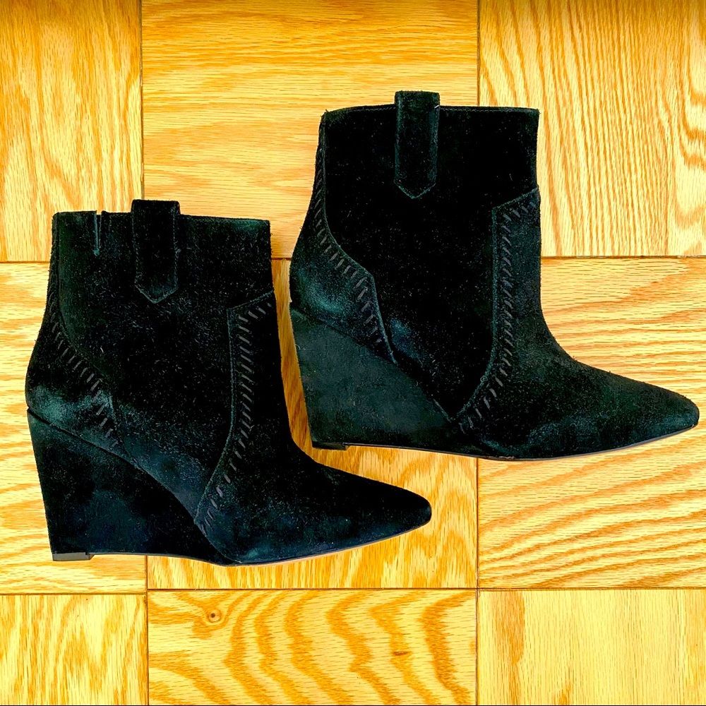 Rebecca Minkoff Black Suede Booties